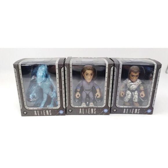 Aliens Movie Figures 3.2 inch Loyal Subjects Blue Alien Bishop Hudson Lot of 3 - Picture 1 of 7